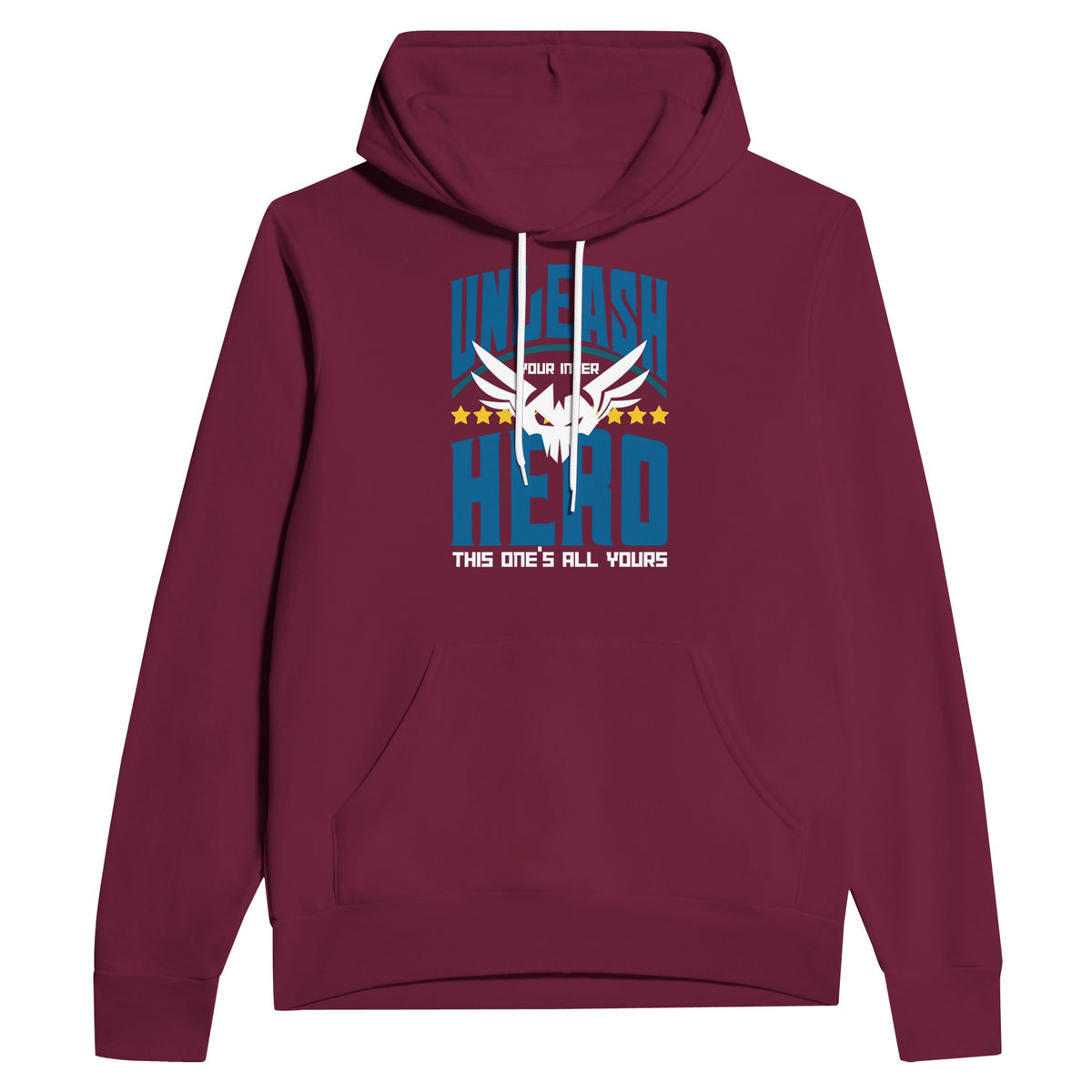 Power Up with Heroic Style – Unisex Game Lover's Hoodie - Maroon - Hoodies