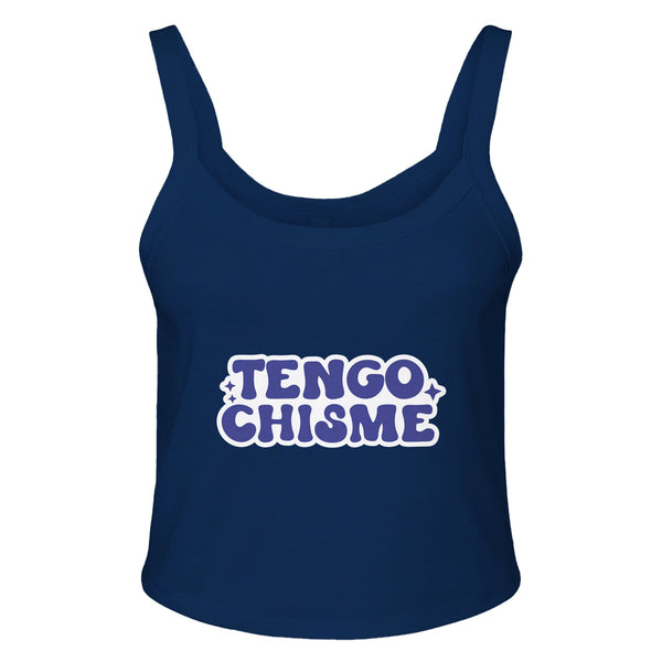 TENGO CHISME - Wear Your Gossip in Style - solid navy blend - Print Material