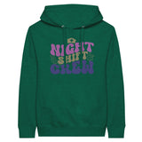 Night Shift Hero - Premium Unisex Pullover Hoodie - Heather Kelly - Print Material