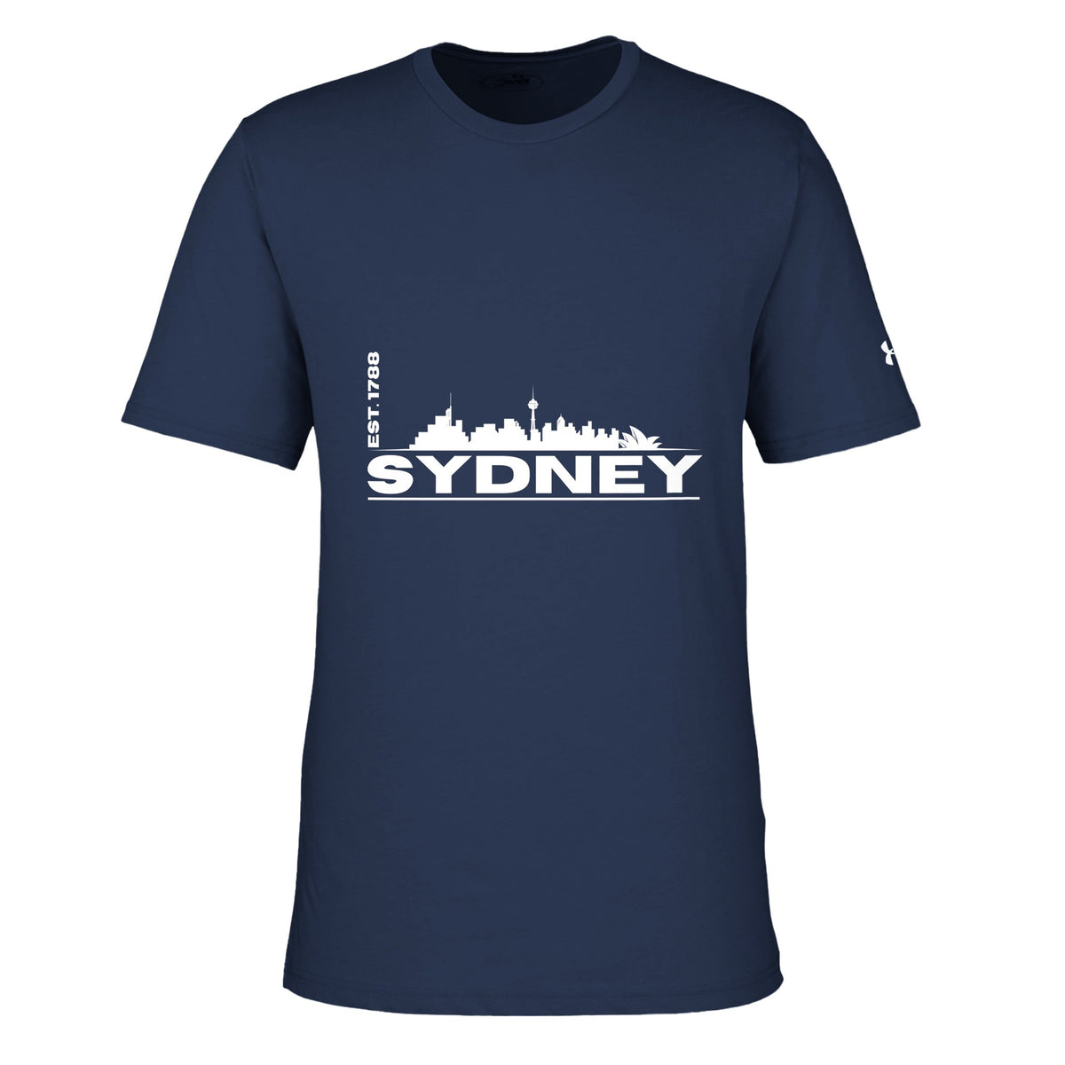 Sydney Skyline - Urban Elegance Tee - mid nvy wht - T-Shirts