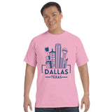 Dallas Skyline - Urban Elegance Captured - blossom - T-shirts