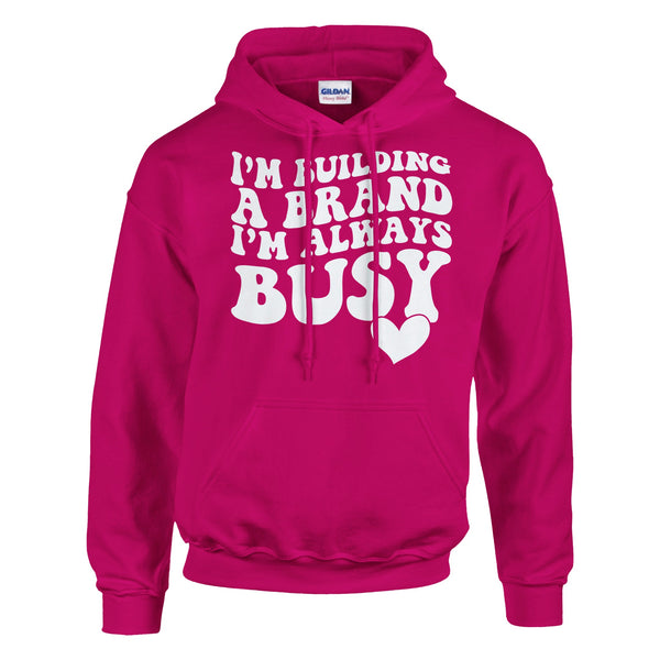 Busy Crafting Success - Wear Your Ambition with This Hoodie - Heliconia - Hoodies