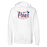 American Dream - Peace Hoodie - White - Hooded Sweatshirt