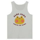 Magic in Healing - 'Sana Sana Colita de Rana' Cotton Tank - Silver - Print Material