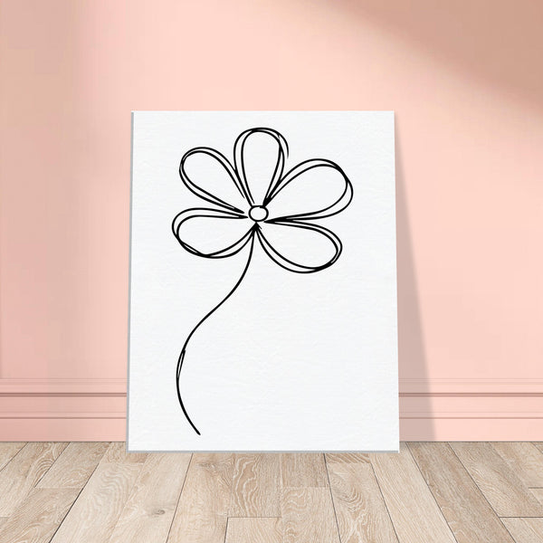 Modern Flora - Artistic Flower Canvas - - Canvas Prints