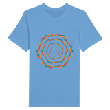 Vibrant Memories-Colorful Circles Tee - Light Blue - Print Material