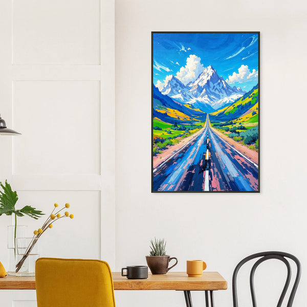 Highway to the Horizon - Metal Framed Poster - - Metal Framed Posters