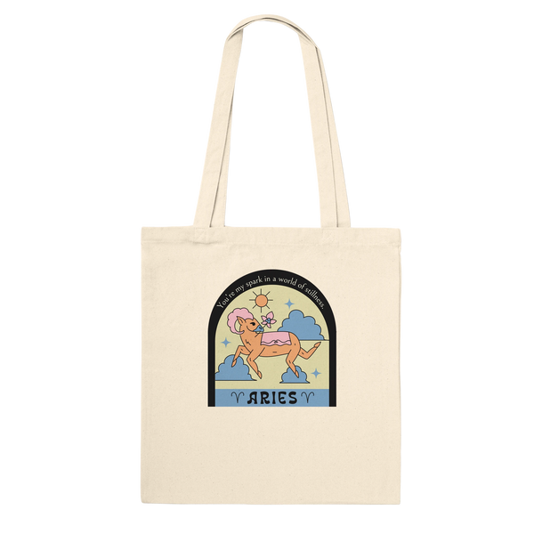 Zodiac Premium Tote Bag Gift for Her - Aries - Tote Bags