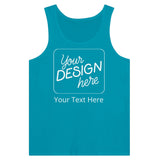 Stay Cool and Comfy - The Ultimate Customizable Unisex Tank Top - Teal - Print Material