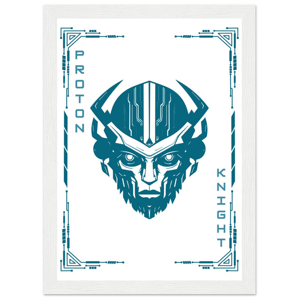 Transform Your Space - "Proton, Neural, Quantum Knights" Poster Set - - Wooden Framed Posters