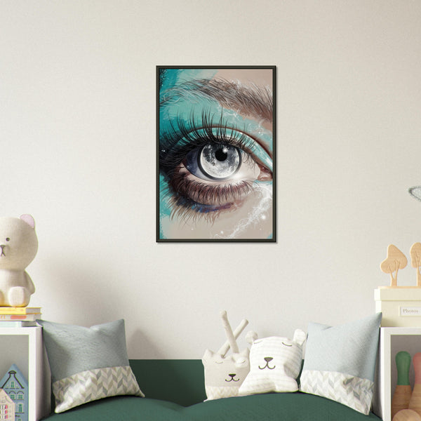 Lunar Vision - The Eye of the Cosmos - 40x60 cm 16x24″ - Framed Posters