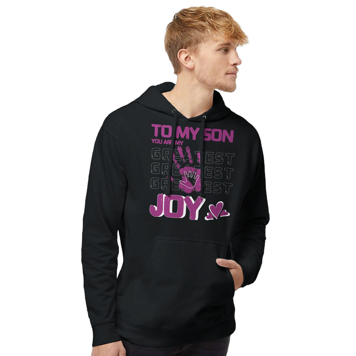 My Joy, My Son - A Mother's Message in Every Stitch - Black - Sweatshirts