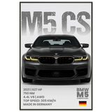 Car Lover's Gift – M5, 570S & Raptor Metal Framed Poster Set - - Metal Framed Posters