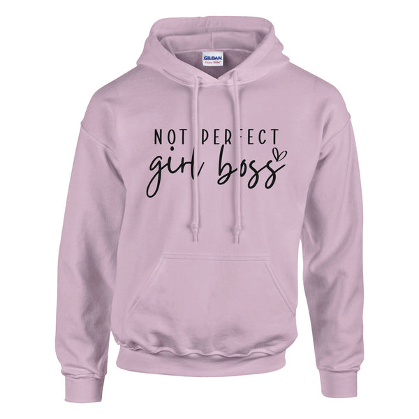 Own Your Imperfections - Not Perfect Hoodie - Light Pink - Hoodies