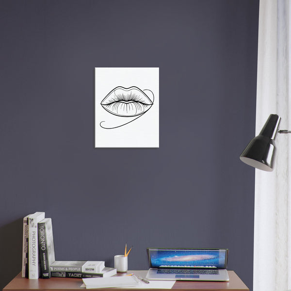 Immersive Lips Art- Canvas Print for Timeless Decor - - Canvas Prints