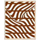 Flowing Lines - Contemporary Wall Art - 40x50 cm 16x20″ Wood frame - Wooden Framed Posters