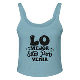 Embrace the Best - 'LO MEJOR Esta Por VENIR' Apparel! - sld baby blu bln - Tank Tops