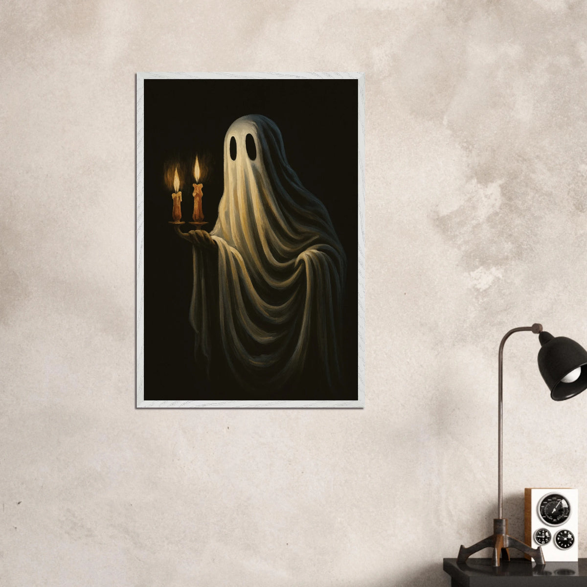 Haunting Glow – Wooden Framed Poster Gift - - Wooden Framed Posters