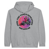 Feel the Freedom - Vespa Adventures Await With Zip Hoodie - Sports Grey - Hoodies