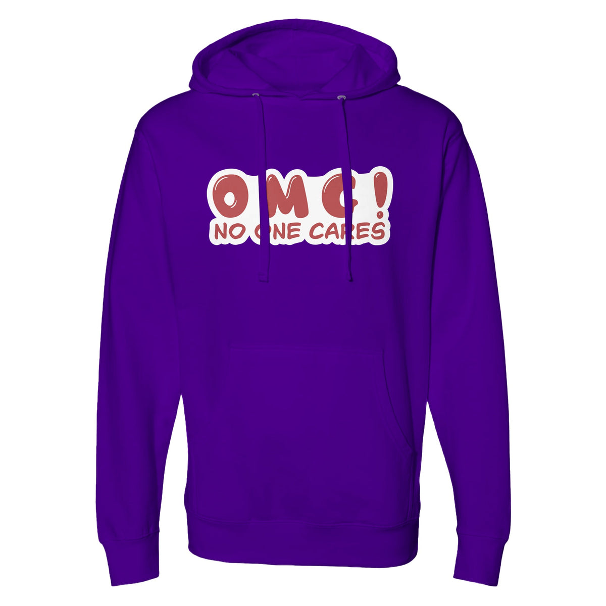 Irreverent Charm - Wear Your Attitude with This Hoodie - Purple - Hoodies