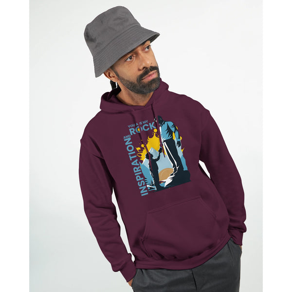 Strength and Support - A Heartfelt Design - Maroon - Hoodies