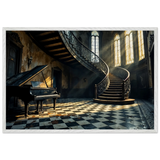 Framed Classical Charm Poster – Gift of Mood & Music - - Wooden Framed Posters