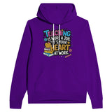 More Than a Job - Honoring Teachers' Dedication Hoodie - Team Purple - Hoodies