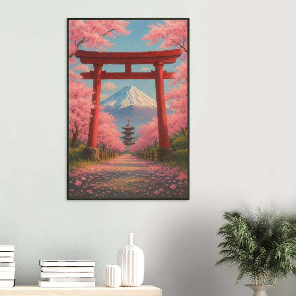 Cherry Blossoms & Mt. Fuji - Metal Framed Poster Gift - Default Title - Metal Framed Posters