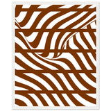 Flowing Lines - Contemporary Wall Art - 40x50 cm 16x20″ White frame - Wooden Framed Posters