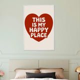 This Is My Happy Place – Framed Poster for Loved Ones - - Wooden Framed Posters