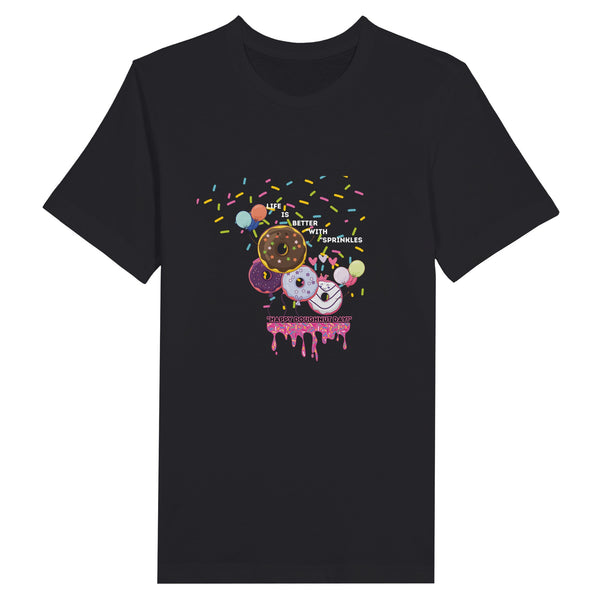 Doughnut Delight - Celebrate Happy Doughnut Day Tee - Black - T-shirts