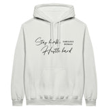 Empowering Elegance Hoodie - Stay Humble - Hustle Hard - Fabulous Woman - White - Hoodies