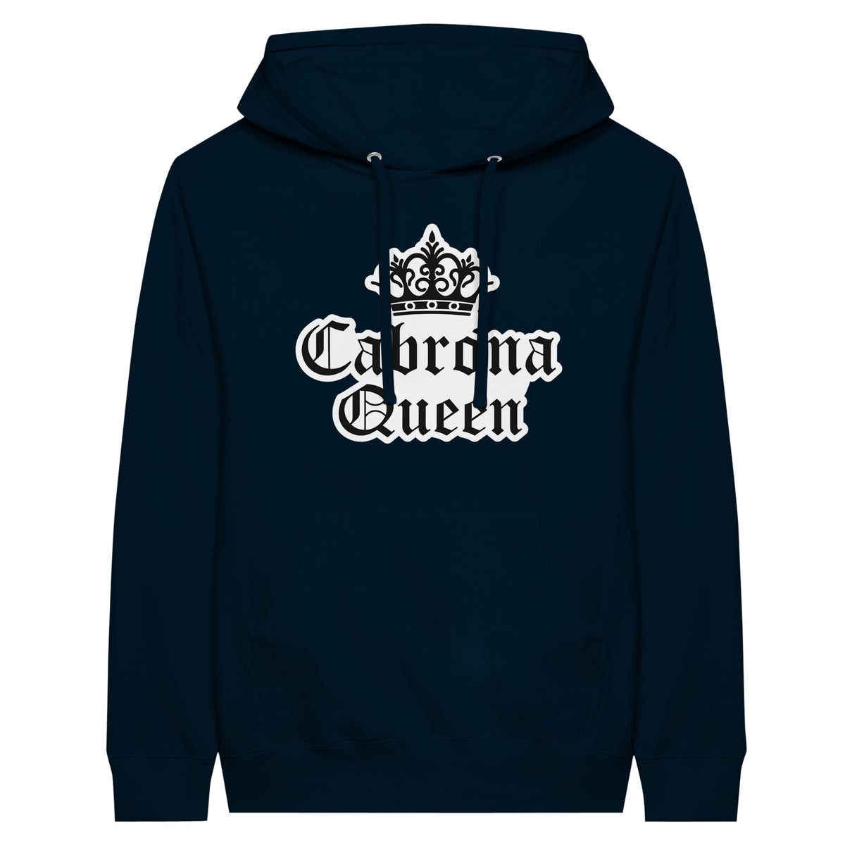 Regal Memories - Qabrona Queen Premium Unisex Hoodie - Navy - Print Material