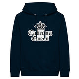 Regal Memories - Qabrona Queen Premium Unisex Hoodie - Navy - Print Material