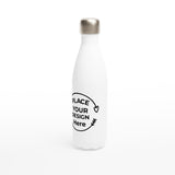 Sleek & Stylish Hydration - Customizable 17oz Stainless Steel Water Bottle - - Water Bottles