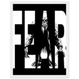 Embrace Fear - Bold Horror Art - 30x40 cm 12x16″ White frame - Wooden Framed Posters