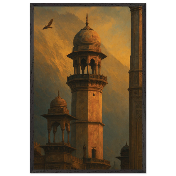 Islamic Architecture Poster – Cultural Wooden Frame Art - Black frame - Wooden Framed Posters