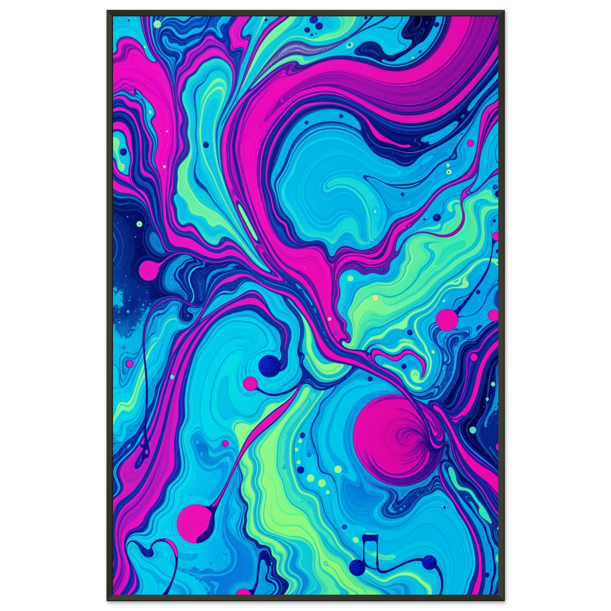 Liquid Rhythm - Capturing Moments of Dynamic Energy - - Metal Framed Posters