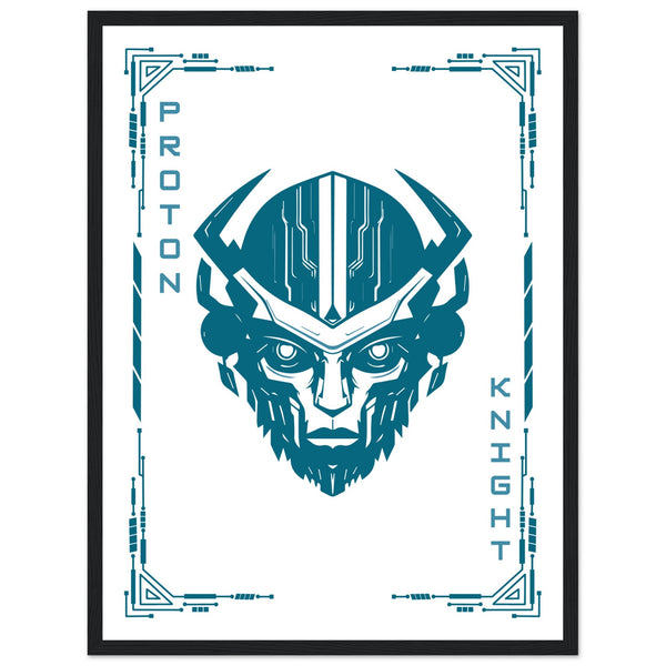 Transform Your Space - "Proton, Neural, Quantum Knights" Poster Set - - Wooden Framed Posters