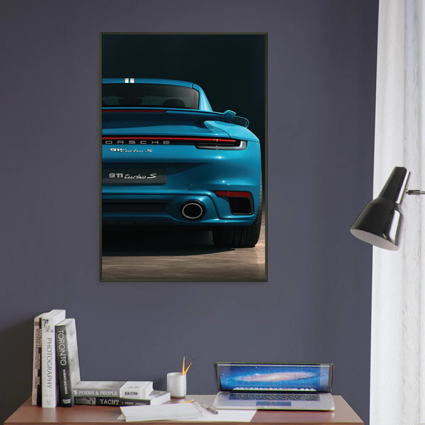 Gift Iconic Drive – 911 Turbo S Metal Framed Poster - - Metal Framed Posters