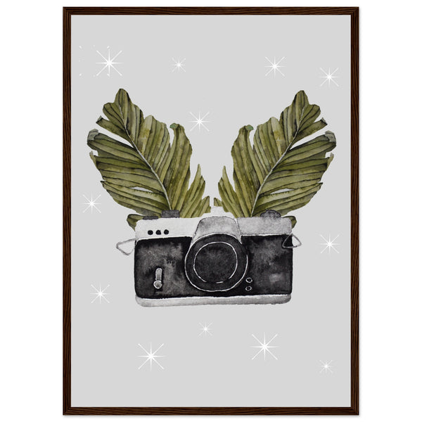 Vintage Moments Captured - 50x70 cm 20x28″ Dark wood frame - Posters