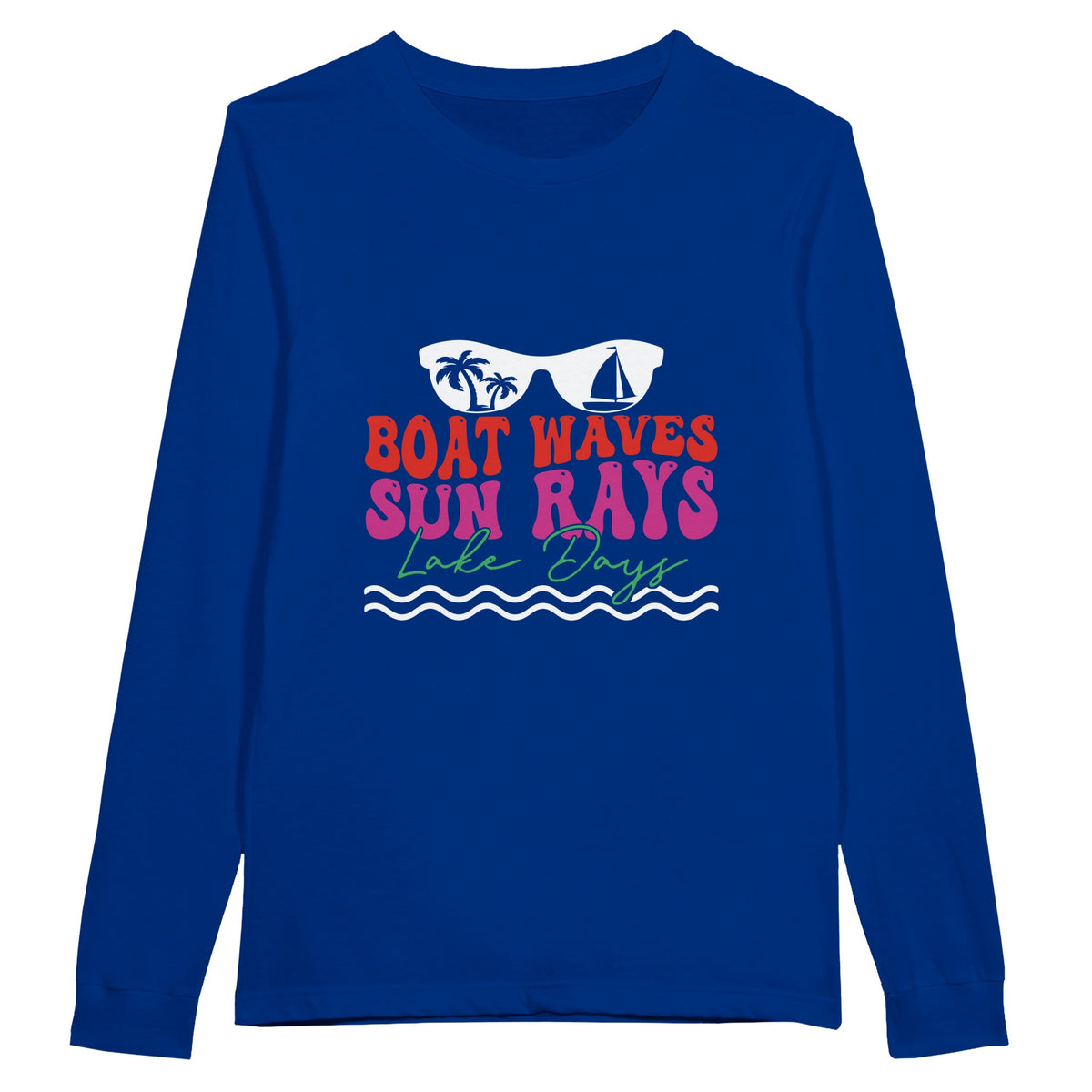 Sail Away - BOAT WAVES, SUN RAYS Adventure - True Royal - Sweatshirt