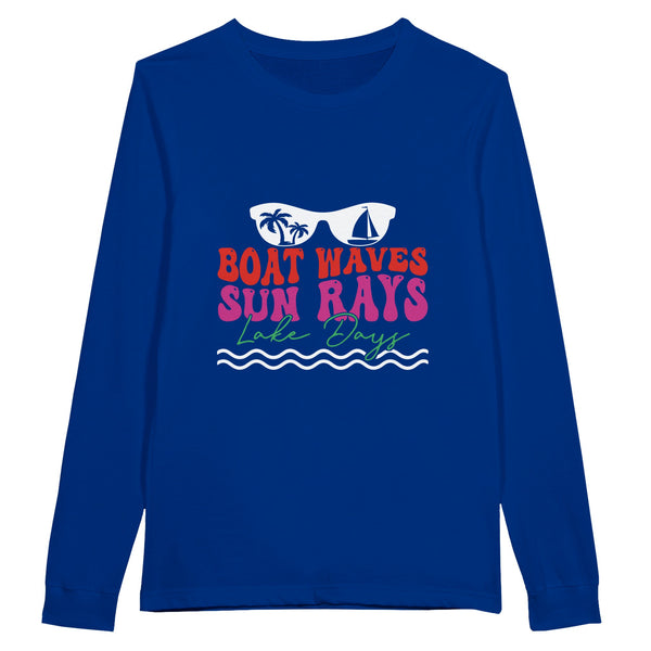 Sail Away - BOAT WAVES, SUN RAYS Adventure - True Royal - Sweatshirt