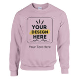 Cozy Perfection - Unisex Customizable Classic Crewneck - Light Pink - Crewneck Sweatshirts