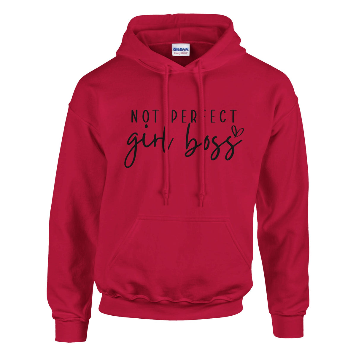 Own Your Imperfections - Not Perfect Hoodie - Red - Hoodies