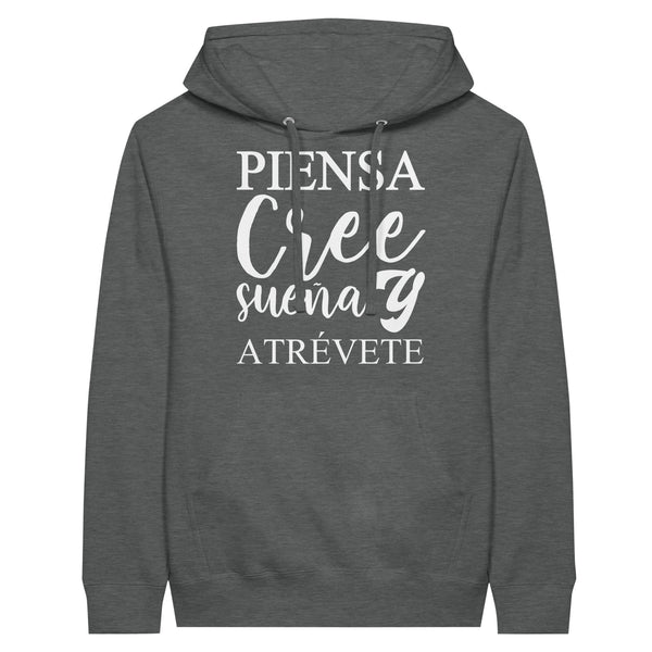 Empowerment in Motion - 'Piensa, Cree, Sueña, Atrévete' Hoodie - Graphite Heather - Hoodies