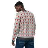 Love in Every Stitch - Heart Pattern Sweater - - Sweaters