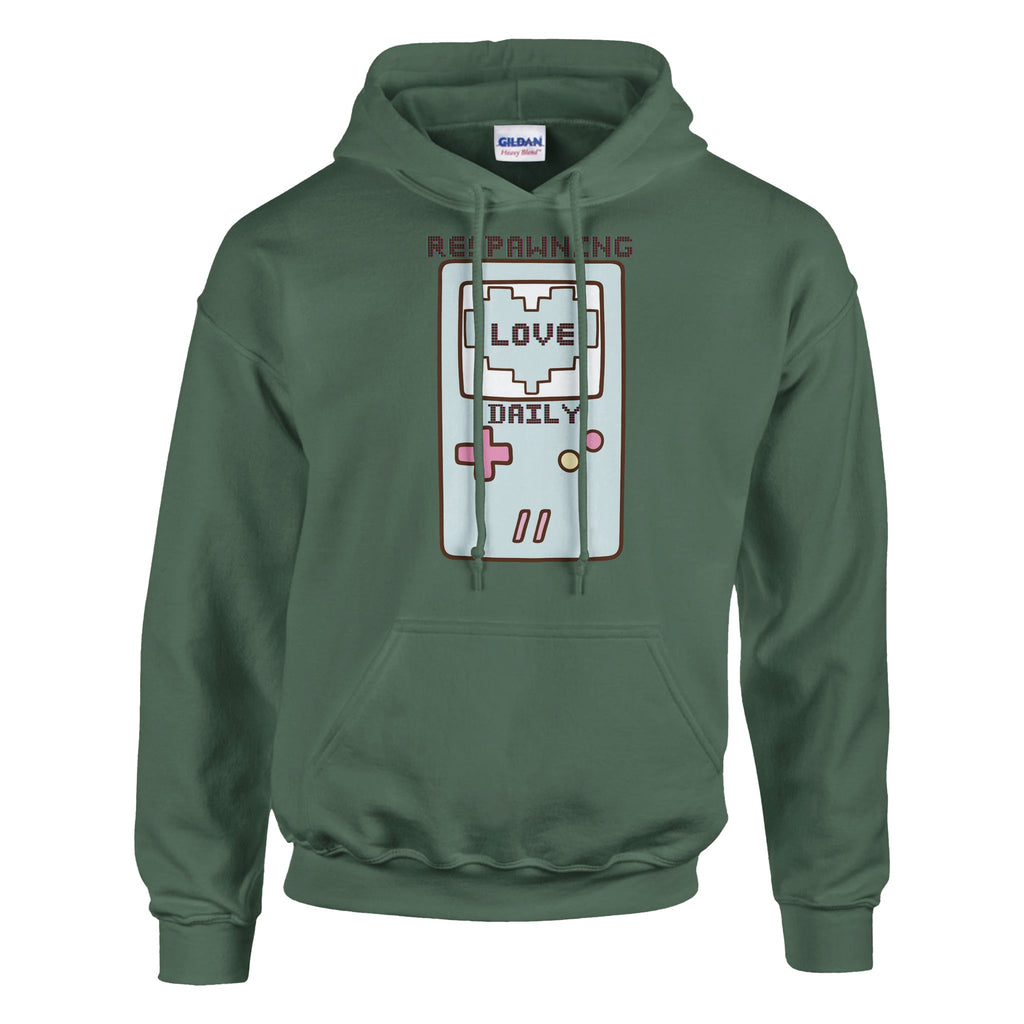 High Score Love - Gamer Hoodie - Military Green - Hoodies