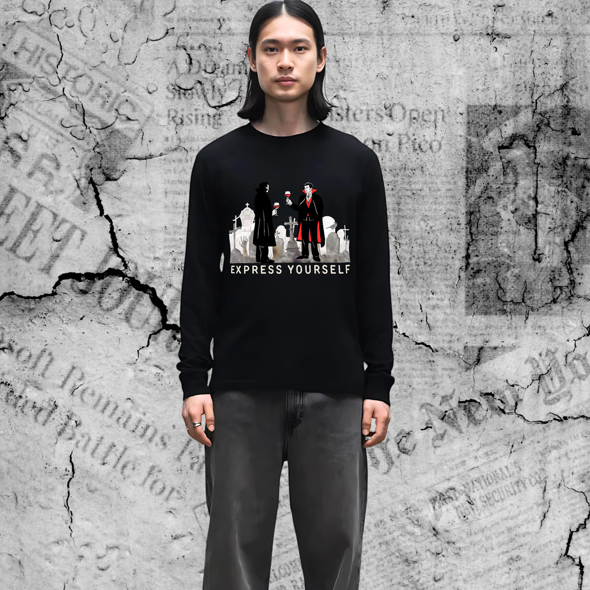 Vampire Celebration - Express Yourself - - Long Sleeve T-shirts