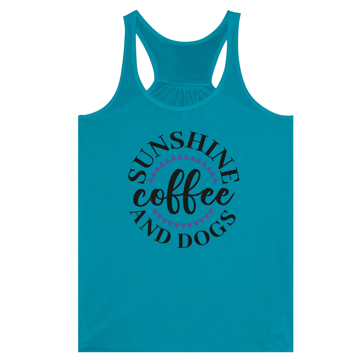 Sunshine Trio - Coffee, Canines, Contentment - Teal - Print Material